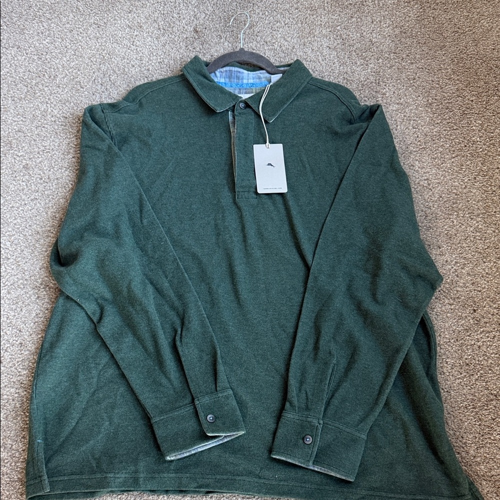 NWT Tommy Bahama Montserrat Polo Long Sleeve Shirt XXL /TTG